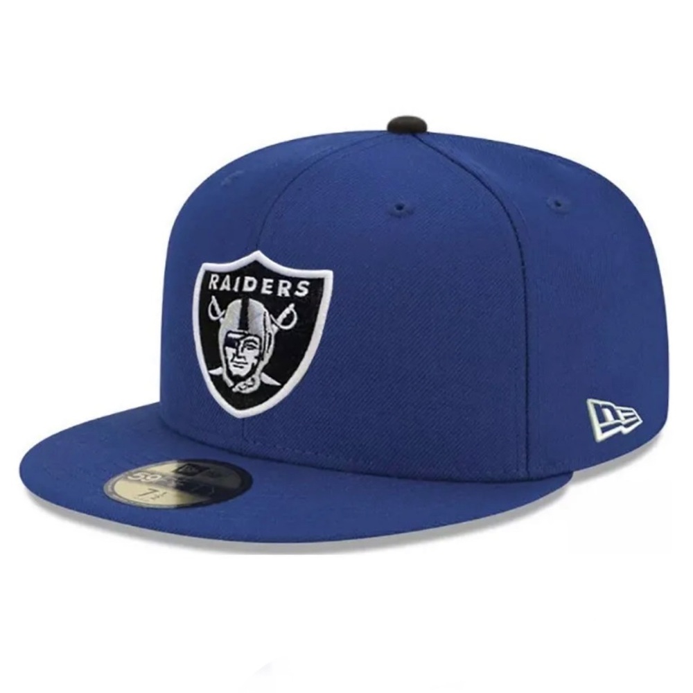 New Era - NFL Football Hat - Las Vegas Raiders 59FIFTY Fitted Cap - Blue